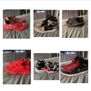 6 pairs of size 9 shoes. Including two pairs of Jordan’s.